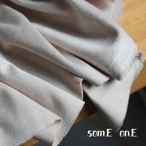 Suede Fabric Off white Faux Suede Fleece DIY Sofa Pillow Decor Autumn Winter Coat Clothes Dress Designer Fabric 0.3mm