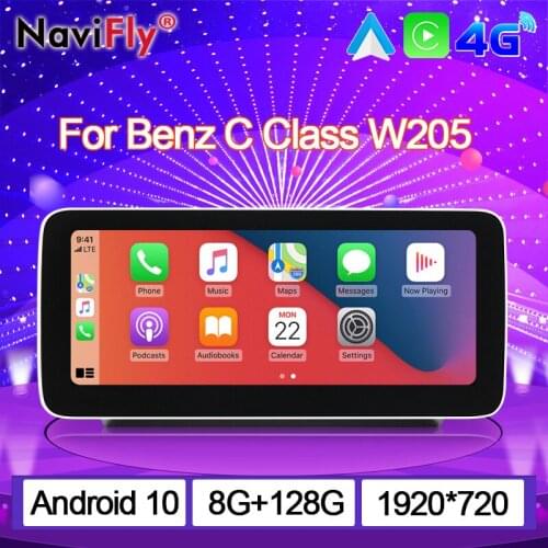 8GB RAM 128GB ROM Android GPS Car Multimedia Player For Mercedes Benz GLC X253 C Class W205 C180 C200 C220 C300 C350 NTG 5.0/5.1