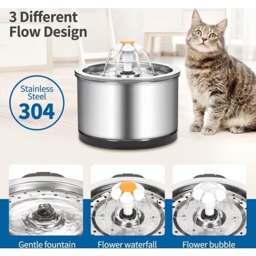 Automatic Cat Fountain Cat Feeder Drink Filter Pet Drinking Water Dispenser Electric LED Dog Drinking Fountain Water Circulation