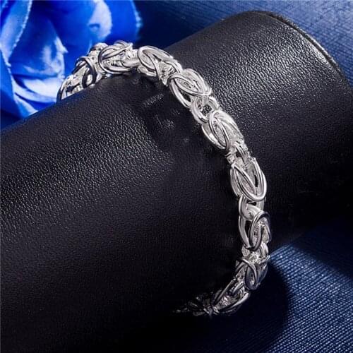Special offer 925 sterling silver Bracelet for woman man 20mm chain luxury Wedding party Christmas Gifts fashion fine Jewelry