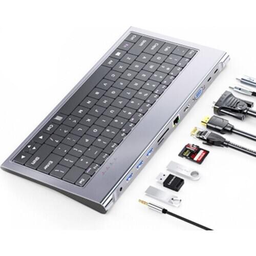 Type-c Keyboard Docking Station Usb To HDMI-compatible Screen Extender For Xiaomi Huawei iPadpro Desktop Mobile Phone Converter