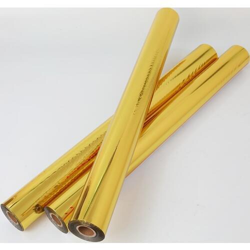 Gold Color Foil Paper Hot Stamping for Printing Fabric or PVC PP PT Film