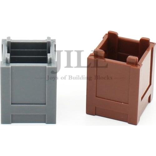 Moc Square Container Box 2x2x2 Top Opening 61780 DIY Enlighten Sence Building Blocks Bricks Compatible with Assembles Particles