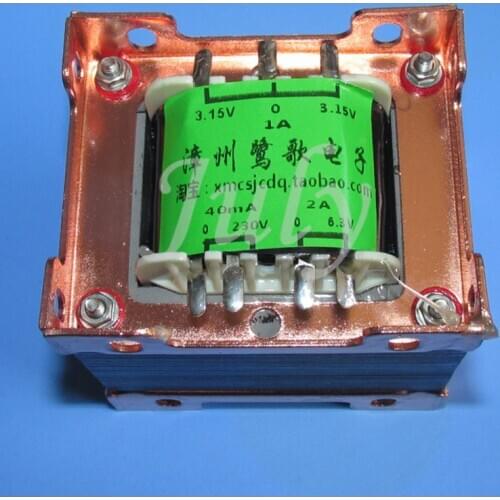 28W linear power transformer for electronic tube amplifier, EI66X35 Z11 iron core power transformer, 6.3V 2A 3.15V-0-3.15V 1A