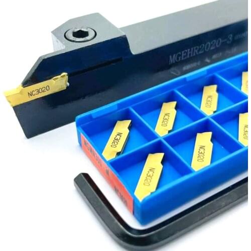 MGEHR1010 MGEHR1212 MGEHR1616 MGEHR2020 MGEHR2525 External slotting tool holder+10PCS MGMN150 MGMN200 MGMN300 turning tool