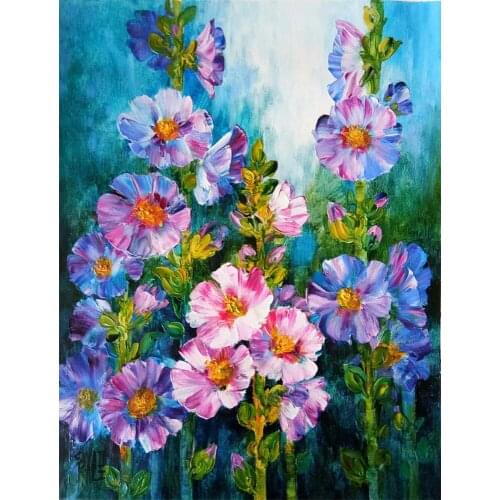 New DIY Diamond Painting Abstract art, colorful flowers Diamond Mosaic Drill Square Embroidery Cross Stitch Handmade Hobby