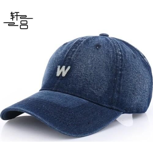 New Cowboy Baseball Cap Korean Sun Shading Sunscreen Breathable Versatile Duck Tongue Hat Mountaineering Fishing W Letter Cap