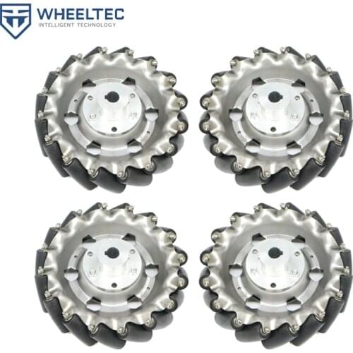 [New] A set of 4 152mm mecanum wheels, stainless steel wheels