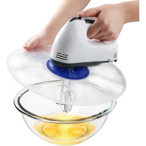 Plastic Egg Whisks Screen Cover Beat Egg Cylinder Baking Lids Waterproof Guard Kitchen Splash Lids F5G3