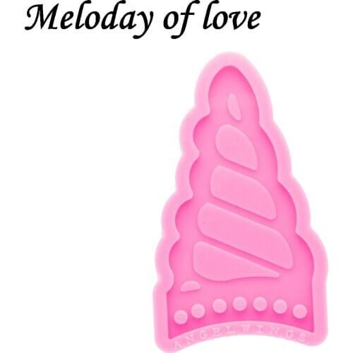 Glossy Epoxy Resin Unicorn Headband Decoration Molds Silicone Mould DIY Making Fits Square Jewelry Pendant Tools DY0548