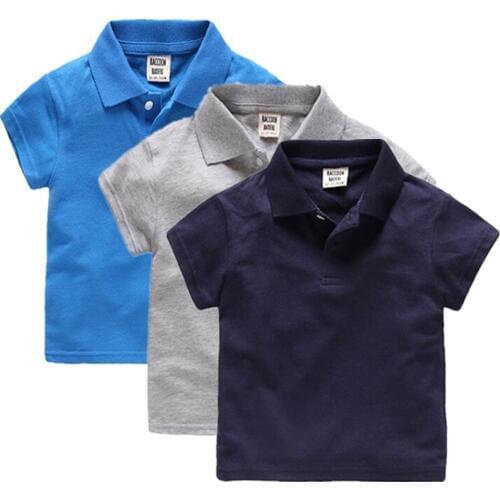Hot Boys Shirt Short Sleeve 2017 Summer New Arrival Boys Clothes Kids Polo Size 2-6Y Children Clothing Boys Brand