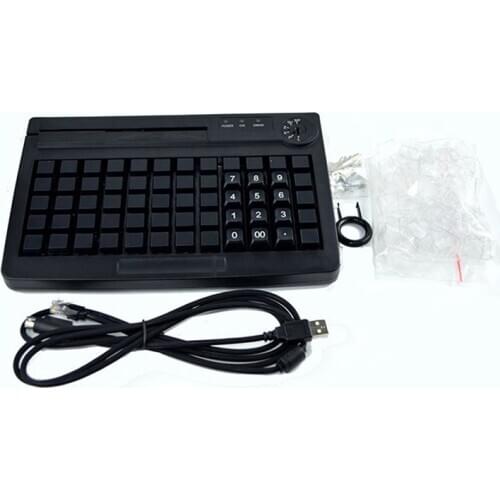 KB60 3 Tracks Magnetic card reader optional program keyboard 60 keys OEM acceptable