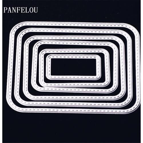 PANFELOU Multilayer ellipse Scrapbooking Easter card album paper die metal craft stencils punch cuts dies cutting