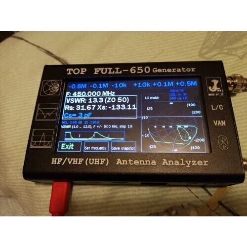 1.3G Vector Antenna Analyzer Signal Generator Talent Antenna Standing Wave Table Impedance Handheld Portable Expandable