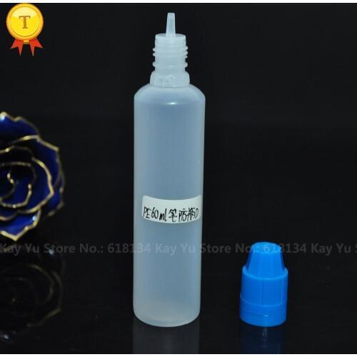 High quality 2200pcs Plastic squeezed dropper bottle, 60ml pen bottle for liquid