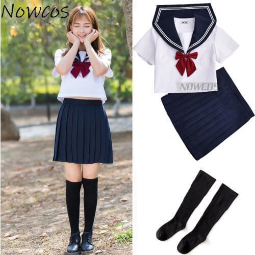 High Quality Navy Sailor School Uniform Plus Size Schoolgirl Uniforms Novelty Women Cosplay Costume Cheerleader Clothing