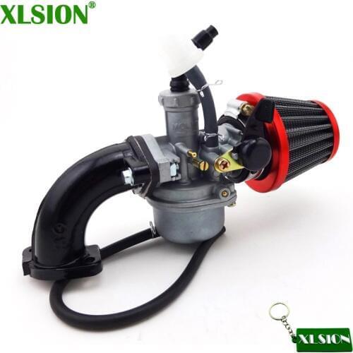 XLSION 22mm Carb PZ22 Carburetor 38mm Air Filter Intake Pipe For 110cc 125cc ATV Quad Pit Pro Dirt Trail Bike