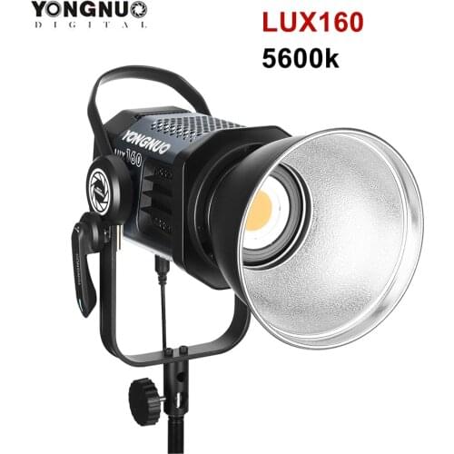 YONGNUO LUX160 Outdoor LED Video Light 5600K Bowens Mount Studio Photography lighting With Softbox for Vlog Movie Photo vidoe