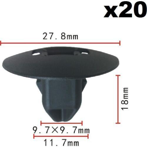 20pcs For VOLVO OEM 08-16 XC70 Front Bumper Grille-Deflector Panel Clip 30763619