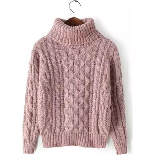 Womens Turtleneck Pullover 2020 Autumn Sweaters Women Casual Knitted O-Neck Striped Femme Women Sweaters