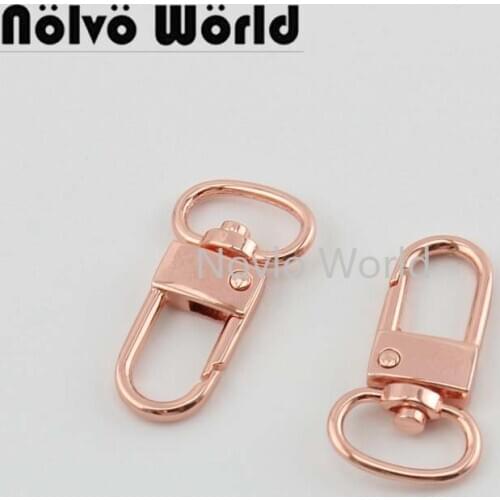 10-50 pcs14mm Rose gold High quality trigger snap hook hand for bag swivel clasp hooks hardware accessory DIY hardware