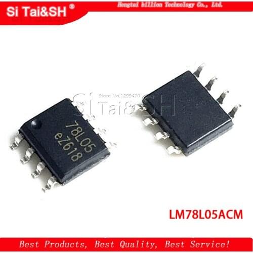 10PCS 78L05 LM78L05ACM SOP8 8 UA78L05ACDR L78L05ACD13TR