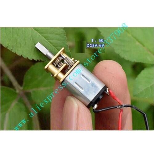 10PCS ZGA12-N20 Precision All-Steel Gear Reducer Motor DC5V 280 Rpm Smart Car Power Motor