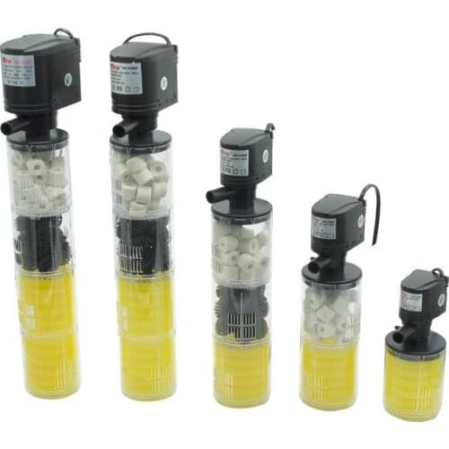 3 IN 1 Fish Tank Filter Submersible Water Internal Filter Pump For Aquarium Fish Tank Internal Filter Pump12/18/25/35/40W