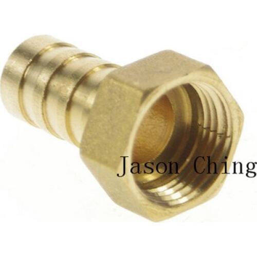 5pcs 3/8" BSPP Connection Female-12mm barbed Hose Brass Pipe Connector Adapter