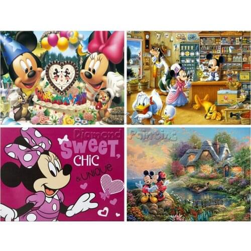 Diamond Painting Cartoon Family Birthday Children 5D DIY Mosaic Kit Square Round Rhinestone Mural Embroidery Home Decoration