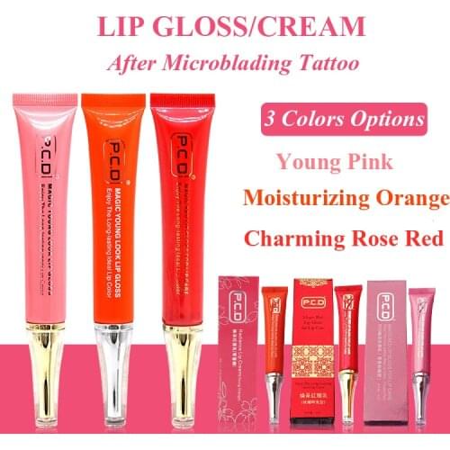 Microblading Lip Gloss Cream Type Microblading Tattoo After Care Lip Color Fixing No Fade Long Lasting Waterproof 20ml