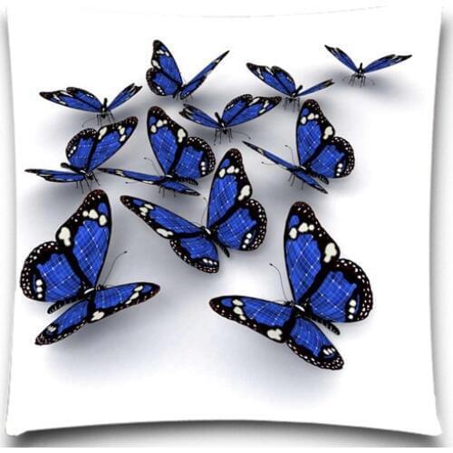 Cotton polyester Animals Cushion Cover Creative Butterfly Pattern Day Gift sofa car home Pillow case