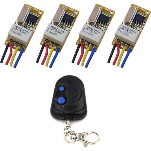 DC3.5V 3.6V 3.7V 5V 6V 9V 12V Mini Wireless Remote Control Switch Remote Switch for Door Lamp Motor 315Mhz