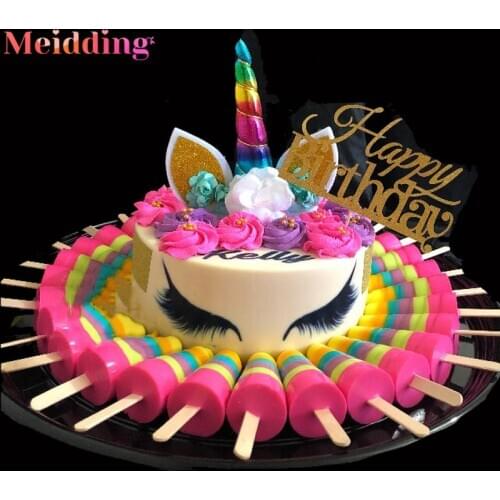 Unicorn Horn Cake Topper Unicorn Birthday Party Decorations Kids Unicorn Party Supplies Baby Shower Decorations Girl Cake Topper