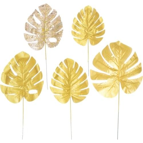 Simulation Gold Leaf Turtle Bamboo Yugali Turtle Leaf Wedding Birthday Party Balloon Scene Decoration 166