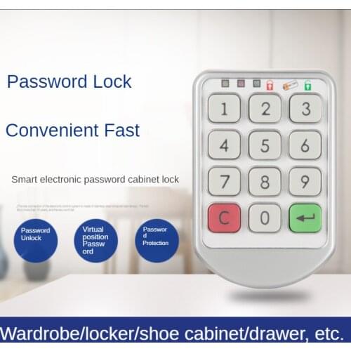 Cue cabinet electronic code lock gym locker locker steel cabinet file cabinet shoe cabinet drawer code lock