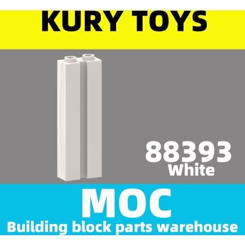 Kury Toys DIY MOC For 88393 Building block parts For Brick, Modified 1 x 2 x 5 with Groove For Modified Brick