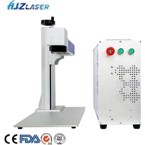 30W Raycus and JPT fiber laser marking machine metal engraving machine with 200*200mm working table