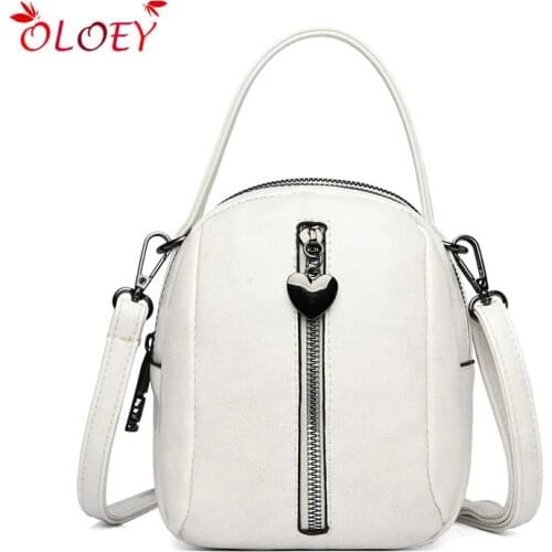 Small Round Tote Bags Womens Fashion Soft PU Leather Shoulder Bag Brand Designer Ladies Solid Color Casual Diagonal Tote Bags