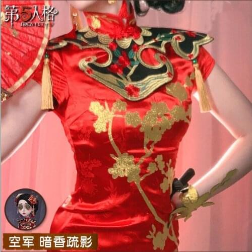 Marta· Betanfeld cos Identity V anime woman cosplay High-quality costume set Cheongsam + sleeves + gloves +earrings + socks