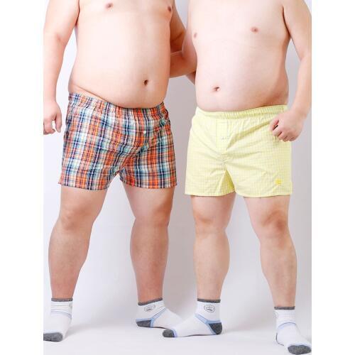 2019 New Arrival Bear Claw Paw Plaid Underwear Plus Size Mens Cotton Arrow Boxers Loose Panties Design For Gay Bear M L XL XXL