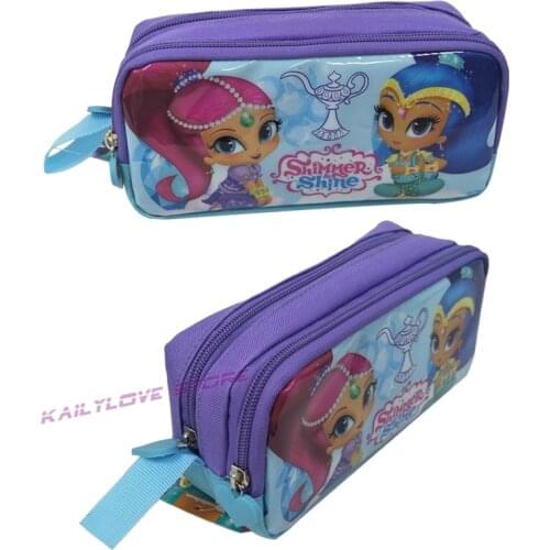 Newest Sister Shimmer Shine Girl Pencil Bag Model Nahal Stationery Bag Tala Toy Bag Model for Student gift