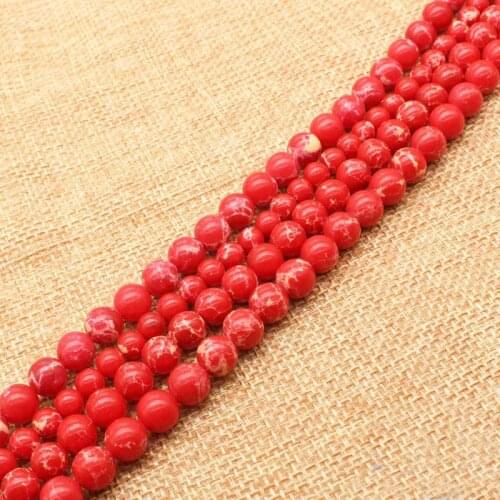 Wholesale Red Emperor Jaspers 4-12mm Round Loose Beads 15"/38cm,BeadsFor DIY Jewelry Making ! wholesale for all items