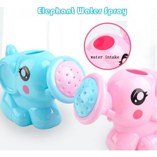 Cute Elephant Shape Water Spray For Baby Shower Bathroom Swimming Toys Parent-Child Interactive Water Spray Game