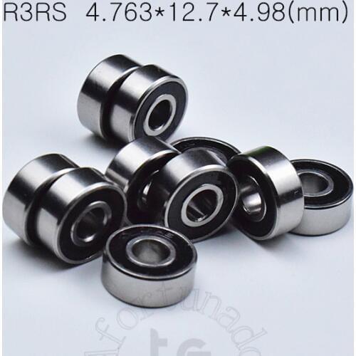 R3RS 4.763*12.7*4.98(mm) 10pieces free shipping ABEC-5 bearings metal Sealed Miniature Bearing 3/16 x 1/2 x 0.196" inch