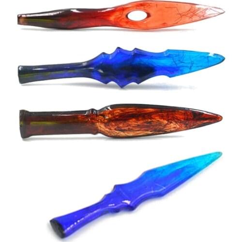 Dagger Epoxy Resin Mold Keychain Pendant Silicone Mould DIY Crafts Jewelry Ornaments Casting Tools