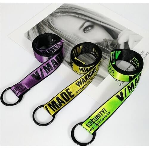 Boys and girls jeans belt letter print long waist belts for women punk corset cinturon mujer men adjustable tactical easy riem