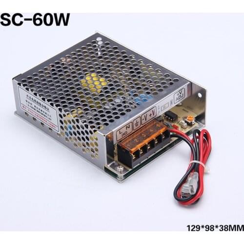 60W 12V 5A, 24V 2A switching power supply with UPS/ Charge function ac 110/220v to dc 12v 24V Battery Charger 13.8V SC-60-12 24