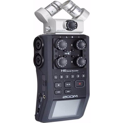 Interchangeable Microphone Portable Handheld Zoom H6 digital voice recorder pen