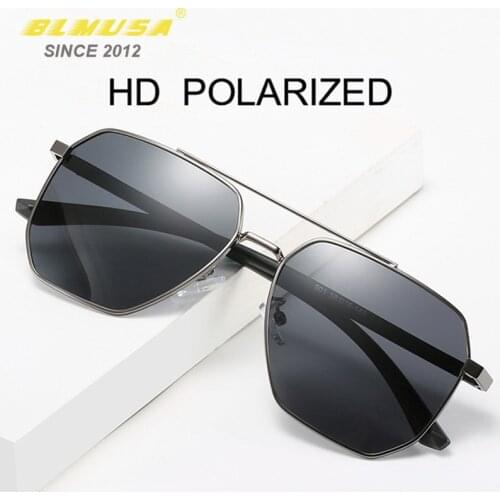 BLMUSA 2021 Polarized Square Business Sunglasses For Men Fashion Outdoor Driving Fishing Women Sun Glasses UV400 Gafas De Sol